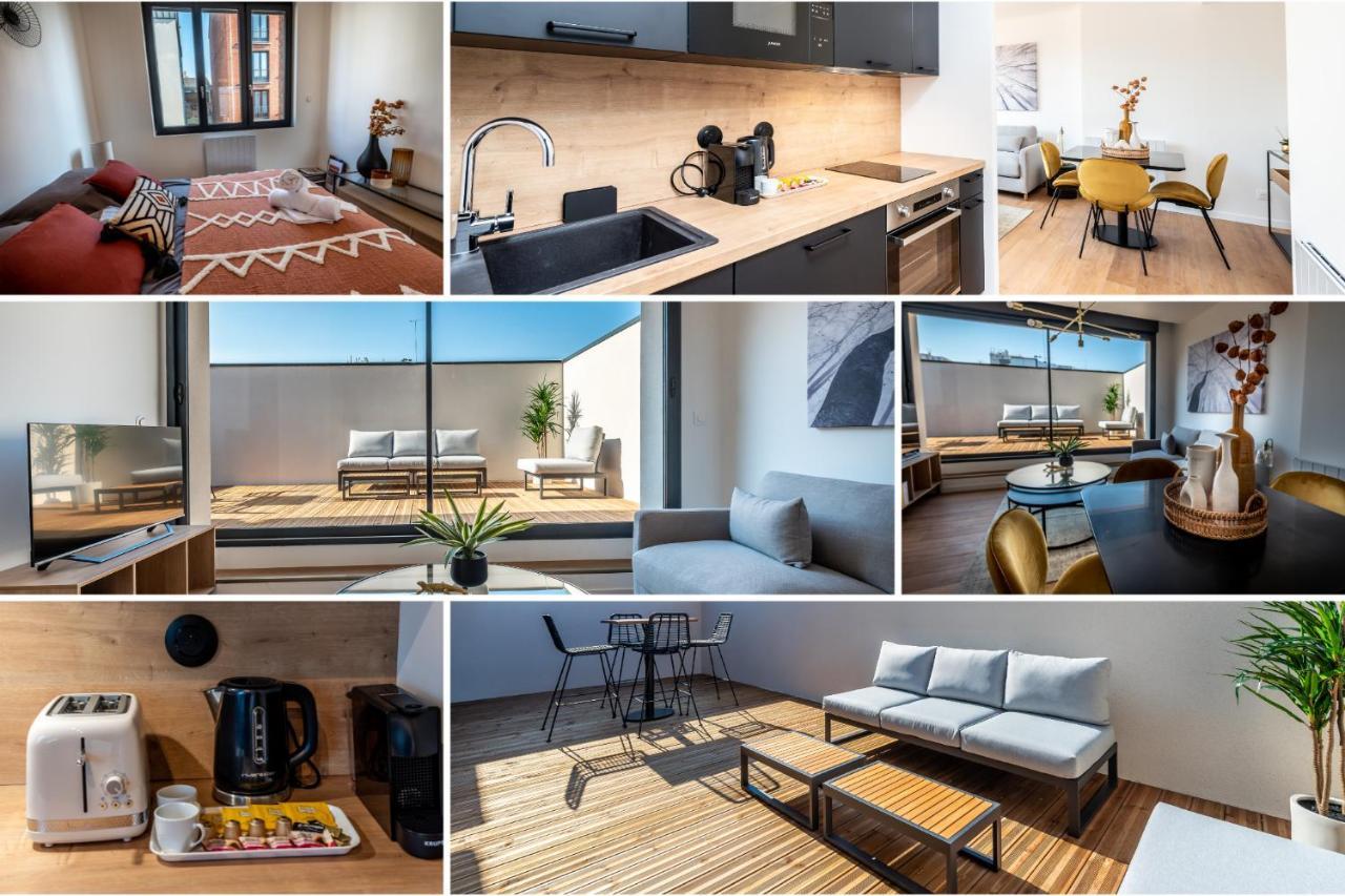 Downtown Rooftop - Centre Ville - Wifi - Terrasse - Netflix 아미앵 외부 사진