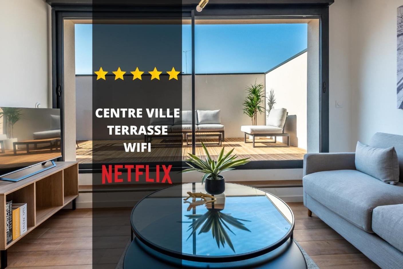 Downtown Rooftop - Centre Ville - Wifi - Terrasse - Netflix 아미앵 외부 사진